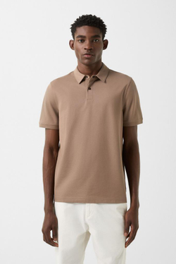 Рубашка-поло BOGNER TIMO-5F в бежевом цвете