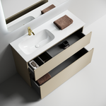 Тумба напольная Sancos Folk Floor левая 1190х445х850, c двумя ящиками оснащенными доводчиками, Капучино, арт.FL120FLCP