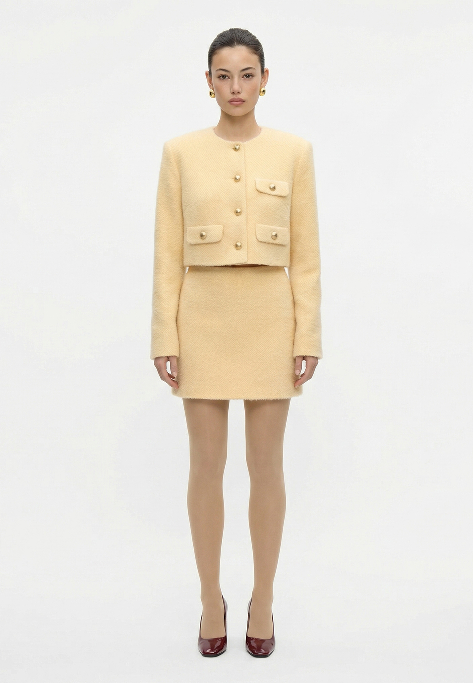 Жакет из фактурного трикотажа