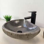 Раковина из речного камня RS-66017 45х37х15 из натурального камня