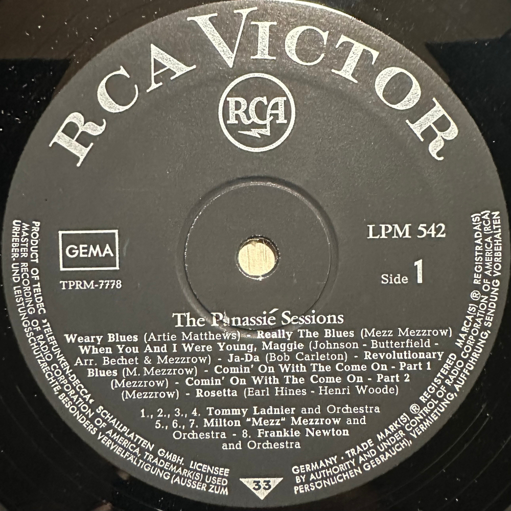 Сборник The Panassie Sessions (Германия 1967г.)