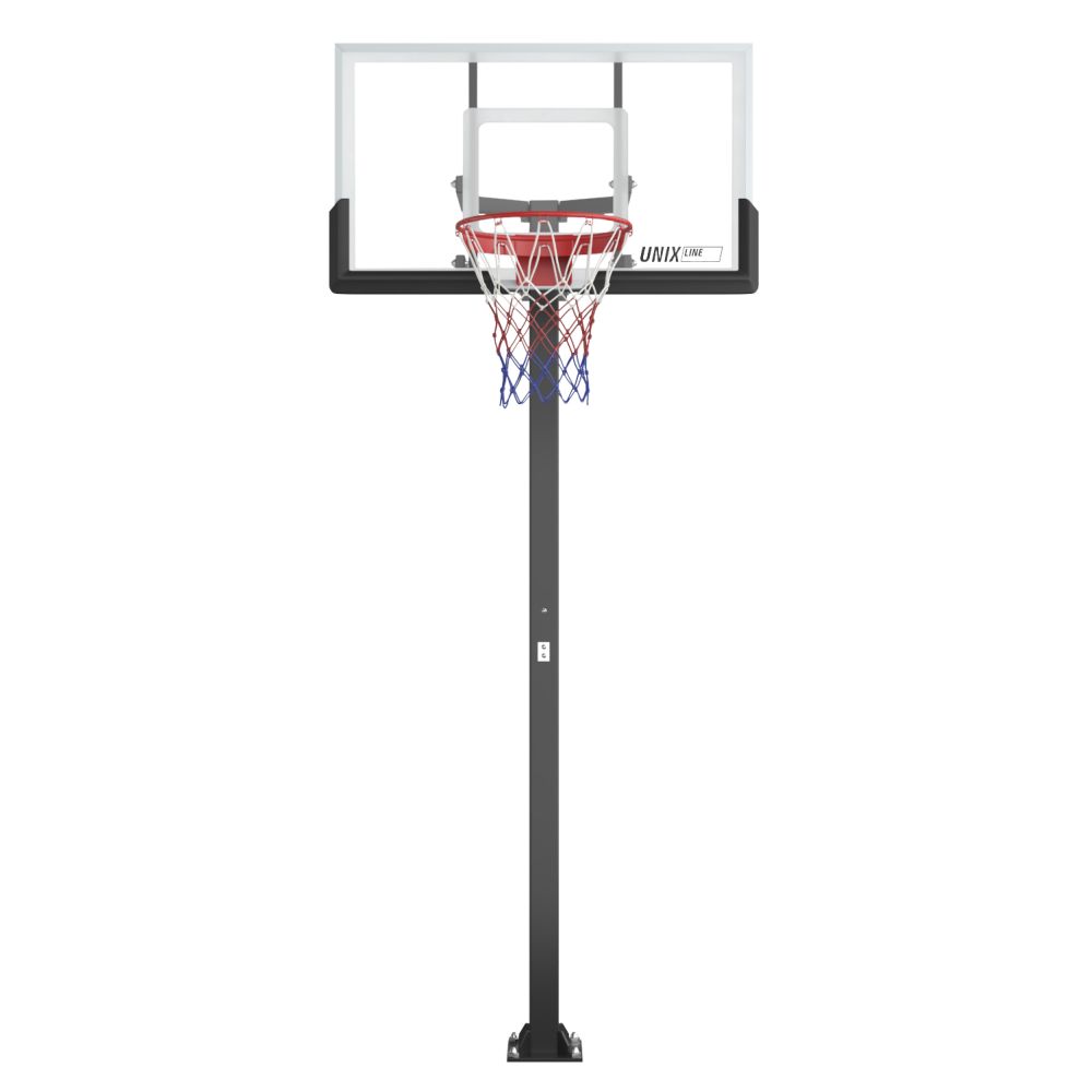 Баскетбольная стойка стационарная UNIX Line B-Stand-PC 54&quot;x32&quot; R45 H230-305 см