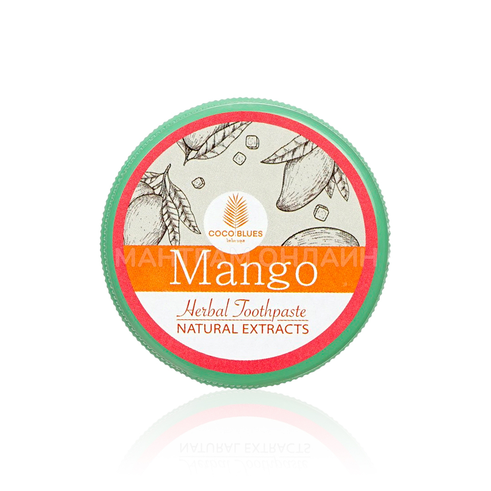 Зубная паста Coco Blues Mango Toothpaste тайская Манго 30 г
