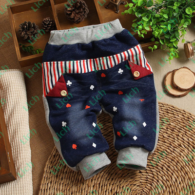 Брюки детские утепленные с разнообразными принтами