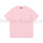 женская брендовая футболка розового цвета диор премиум класса