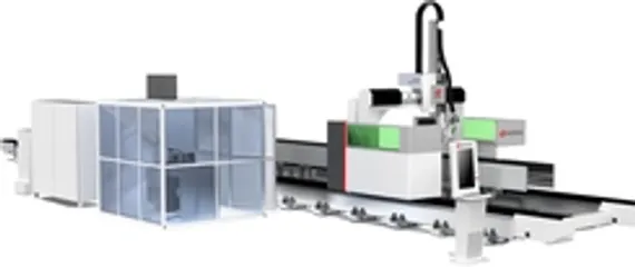 Лазерный труборез HGTECH серии UBC для 3D-резки сверхтяжёлых профилей