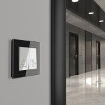 Выключатель двухклавишный для отелей (белый)