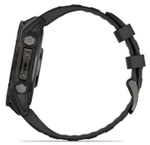 Умные часы Garmin Fenix 8, 47 мм, AMOLED, Sapphire Carbon Gray DLC Titanium with Black/Pebble Gray Silicone Band