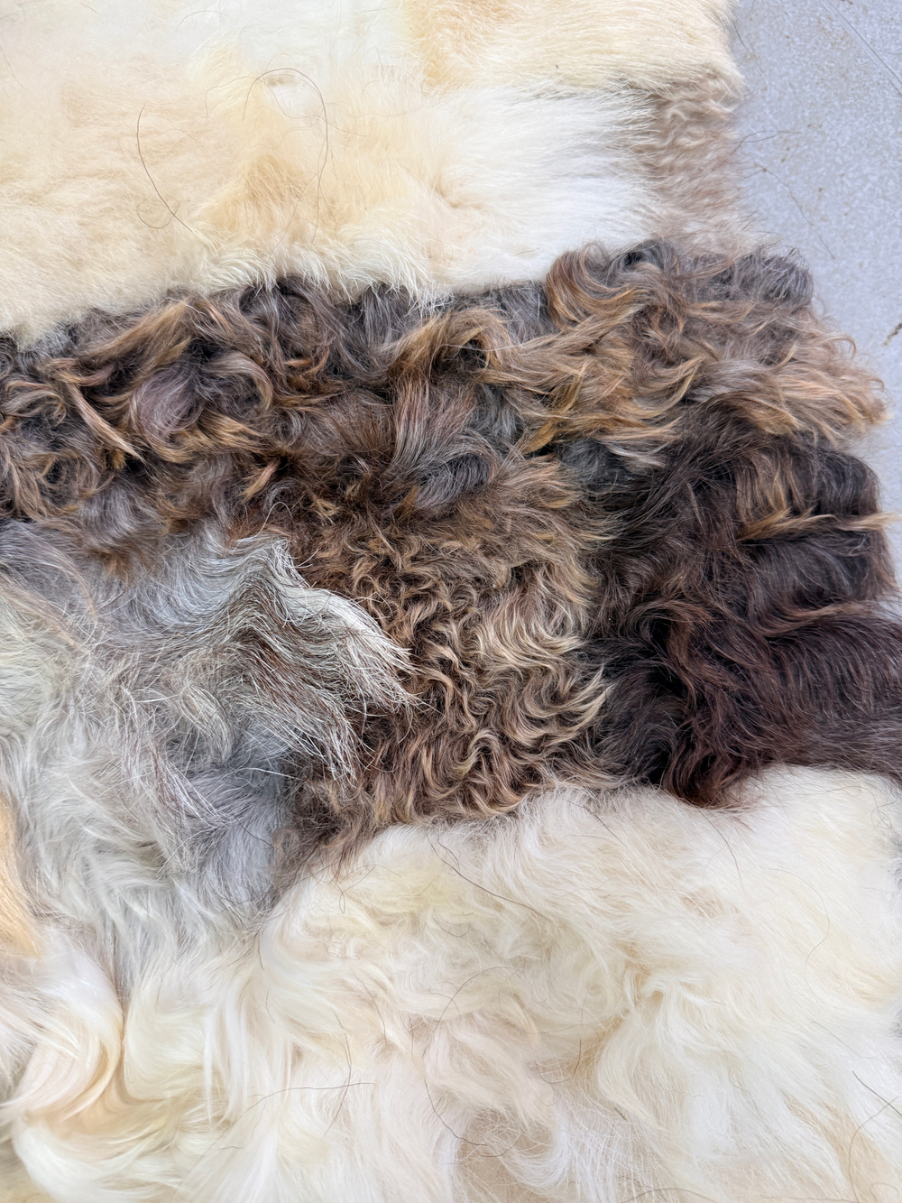 Покрывало меховое ковер из шкуры овчины