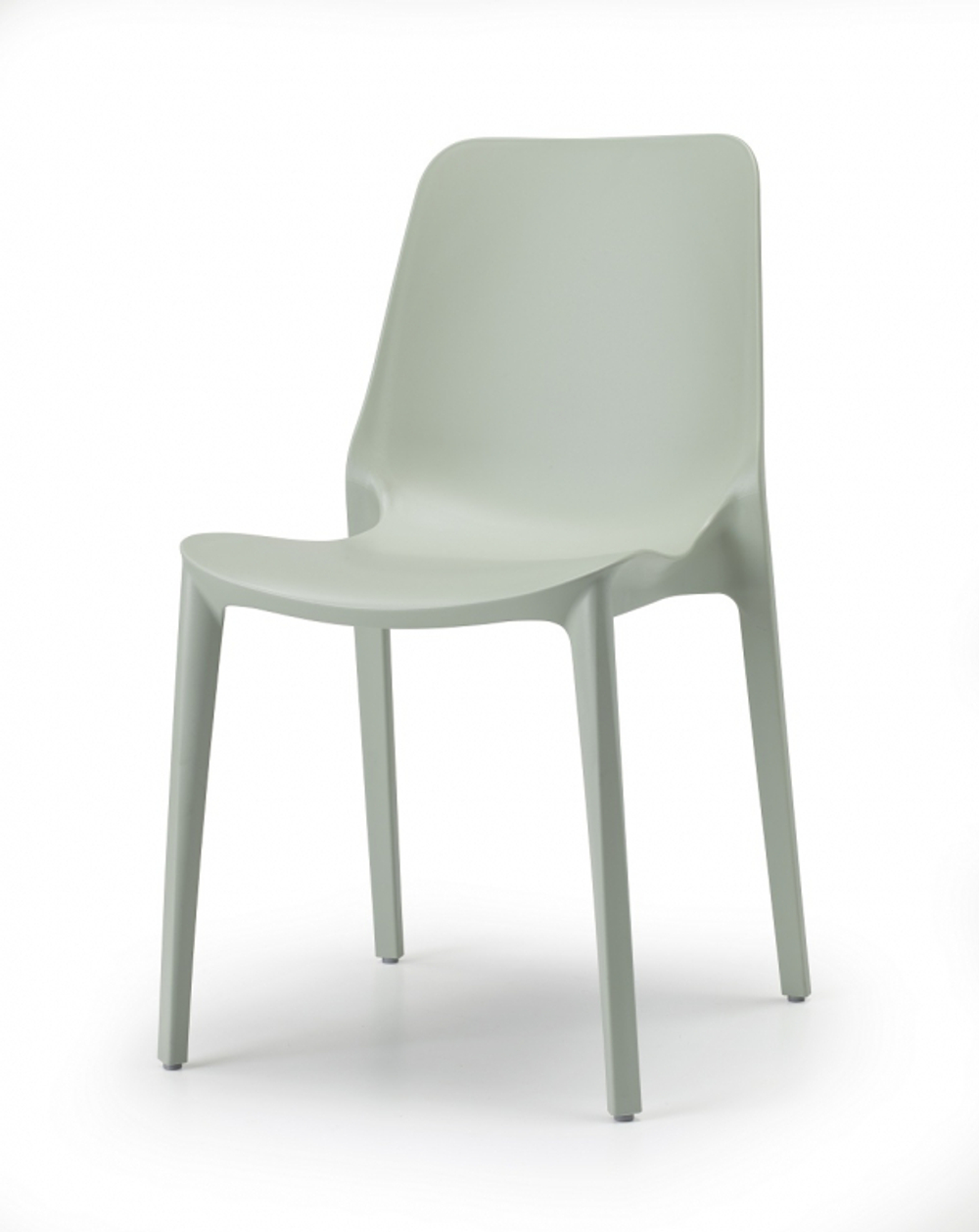 Стул пластиковый Scab Design Ginevra, зеленый шалфей