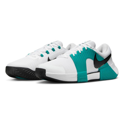 Мужские кроссовки теннисные Nike Zoom GP Challenge 1 - white/black/radiant emerald