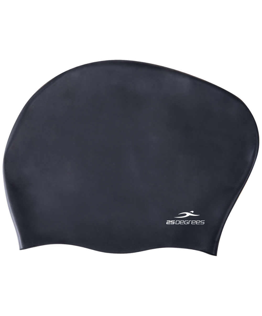 Шапочка для плавания Mamana Black, силикон, для длинных волос