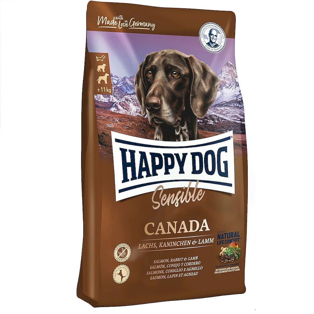 Сухой корм Happy Dog Supreme - Sensible Canada для собак и щенков средних и крупных пород, пакет 2,8 кг Сухой корм Happy Dog Supreme - Sensible Canada для собак и щенков средних и крупных пород, пакет 2,8 кг
