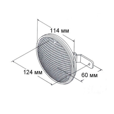 Прожектор палубный светодиодный, круглый 115 мм, вертикальное крепление