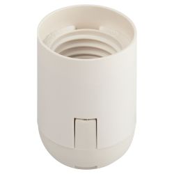 Патрон ЭРА Е27 подвесной пластик, белый, Б/Н, гр.уп., 50 шт.