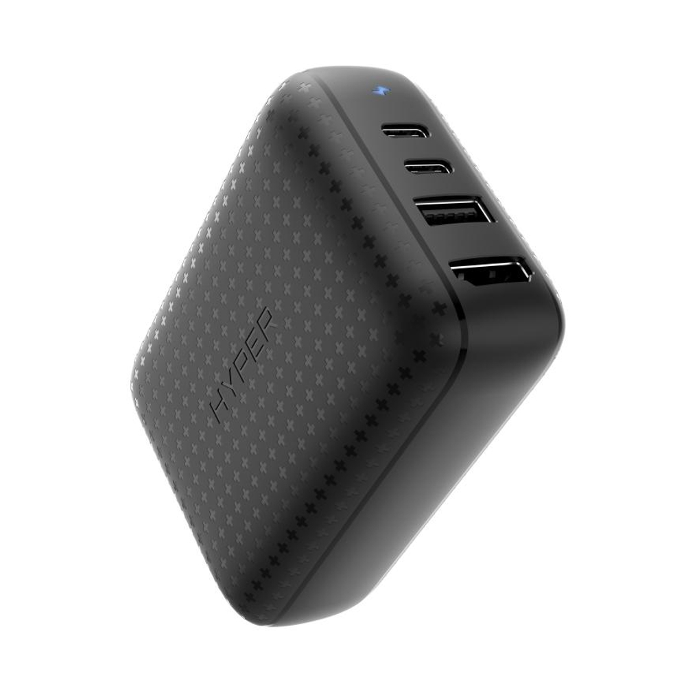 USB-Хаб HYPER HyperDrive (USB-C) с внешним питанием (HDNS60) Подключение: съёмный кабель USB-C. Порты: USB-C (PD 45 Вт), USB-C (PD 18 Вт), USB-A 3.2 Gen 1, HDMI (до 4K 60 Гц HDR)