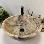 Раковина из оникса Bowl Grey TinLip BO-62967 45*45*17 42