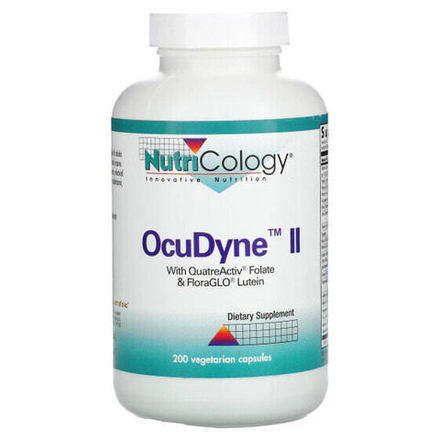 Витаминно-минеральные комплексы Nutricology, OcuDyne II, 200 вегетарианских капсул