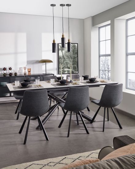 Стул Andi серая ткань Испания La Forma