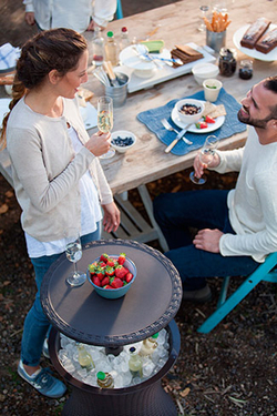 Барный столик - холодильник Keter Cool Bar Rattan graphite