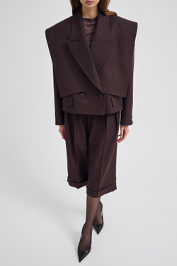 Комплект из шерсти с кюлотами M-L