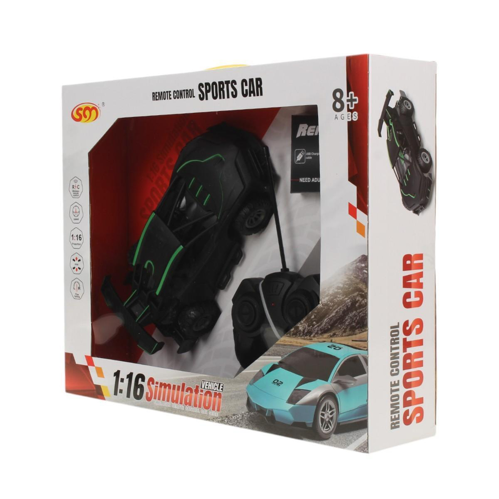 Машина классическая на РУ, цв. черно-розовый коробка 2259