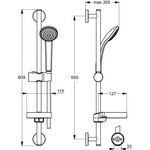 Душевой гарнитур Ideal Standard  IDEALRAIN SOFT B9501AA