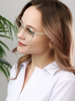 Очки для компьютера имиджевые защитные прозрачные нулевки