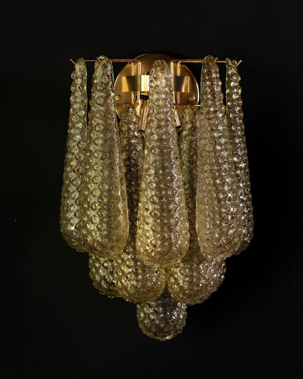 Элегантное настенное бра из венецианского стекла в двух расцветках