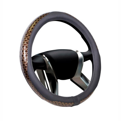 Оплетка руля M 37-38 см экокожа  SENATOR ORLEAN  черная (AZARD)