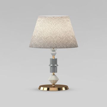 Настольный светильник 1*Е27 a071406 108012 серый/латунь Olaria Eurosvet