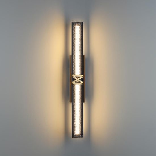 7083/20L L-VISION ODL25 000 Подвесной светильник черный/золото/ металл/акрил IP20 LED 20W 3000K 220V MESH