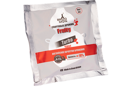 Дрожжи Bragman "Fruity Turbo", 72 г