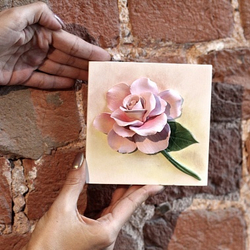 Глиняная плитка маленькая 12х12 см