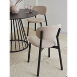 Стул Bergenson Bjorn Round, рогожка, ванильный