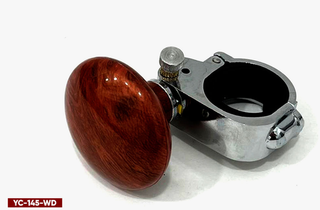 Ручка (лентяйка) на руль черная "YC-145-WD Wood