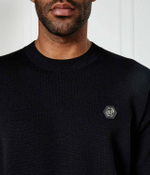 Шерстяной свитер Philipp Plein - черный(MKO1421 PTE003N)