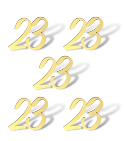Топпер Мини Надпись  "23" №3 (4см) 5шт акрил