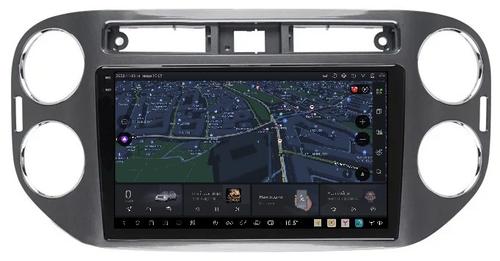 Магнитола для Volkswagen Tiguan 2011-2017 (рамка серая) - Kuberg DUDU7 OL-9908-2 QLed+2K, Android 13, Быстрейшая, UIS7870 (DUDU7), CarPlay, SIM-слот
