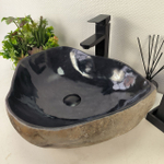 Раковина из речного камня RS-65060 49*41*15 0862