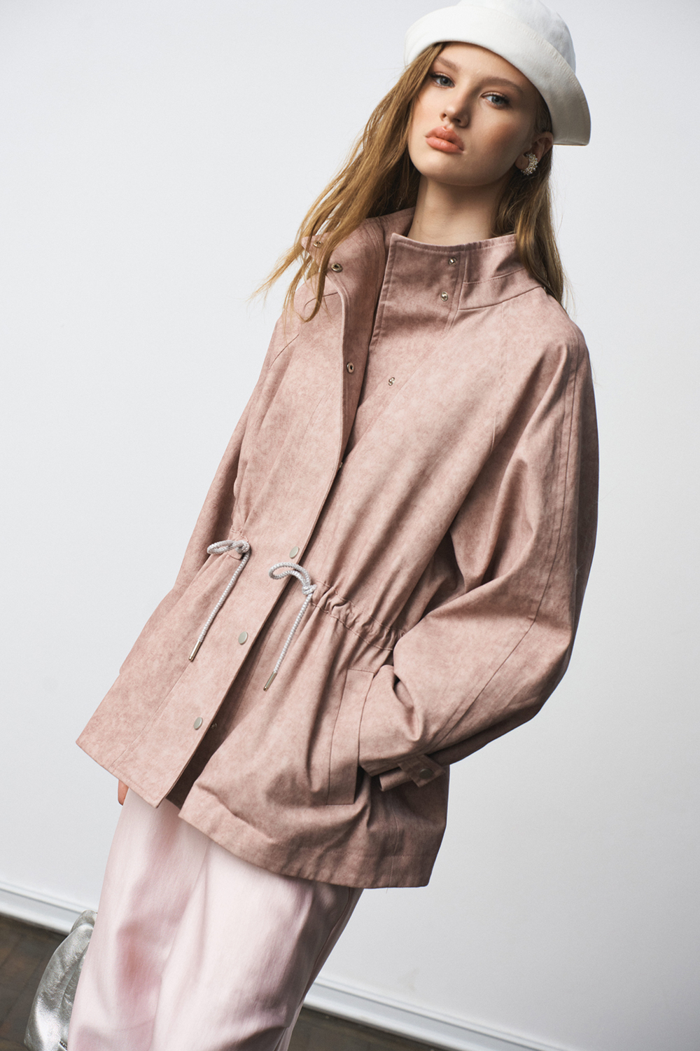 Жакет-парка 1310 розовый