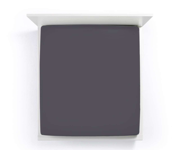 Простыня на резинке 140x190-160x220 Formesse Bella Donna Premium 0213 Anthracite