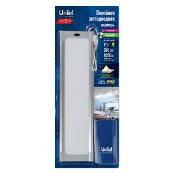 ULI-F42-7.5W4200K-DIM SENSOR IP20 SILVER Панель линейная светодиодная ультратонкая. с бесконтактным выключателем. диммер.460х120х11мм. 260Lm. Серебристый. ТМ Uniel