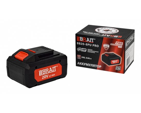 Аккумулятор BRAIT BB20-8PU PRO (20 В, 8 Ач)
