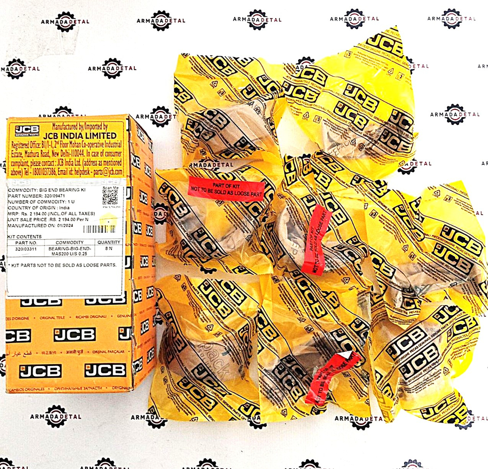 Комплект вкладышей шатунных (0,25 мм) | 320/09471, 320/09206 | JCB