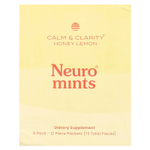NeuroGum, NeuroMints, спокойствие и ясность, с медом и лимоном, 6 пакетиков по 12 шт.