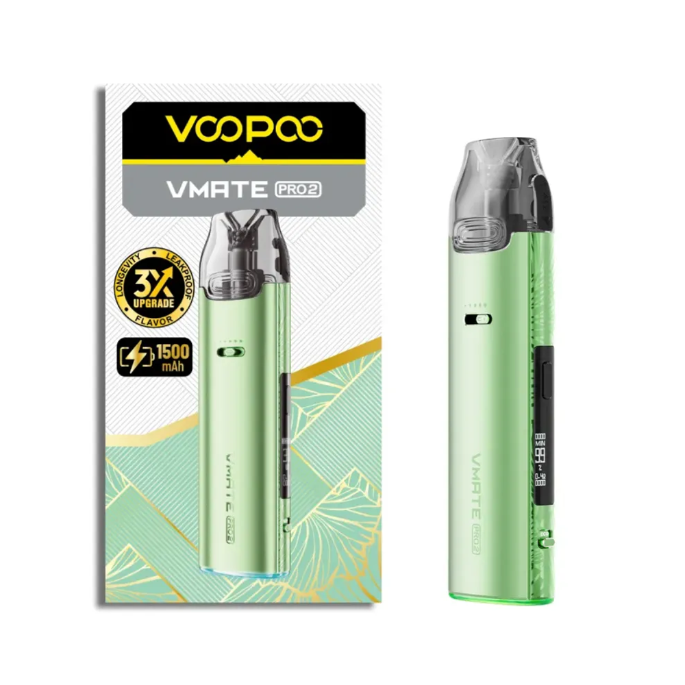 Набор Voopoo Vmate Pro 2 Pod Kit - Fresh Green Набор Voopoo Vmate Pro 2 Pod Kit - Fresh Green