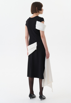 Платье вечернее с драпировкой