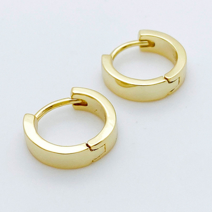 Швензы-кольца, позолота, размер 13,5 мм, цена за пару