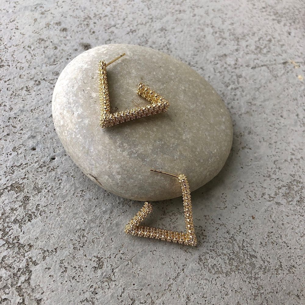 серьги 1230 треугольники золото серьги 1230 треугольники золото